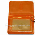 customized pp plastic card holder with key ring